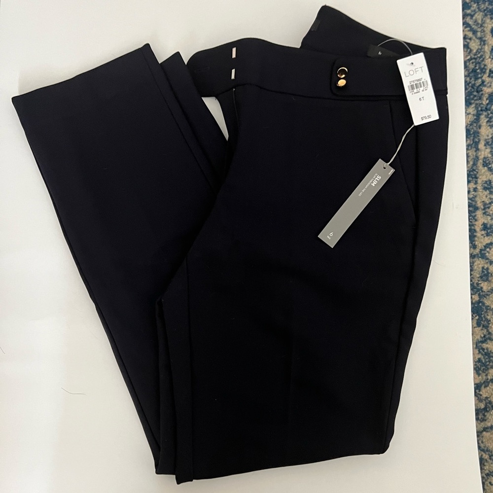 LOFT Navy Trousers